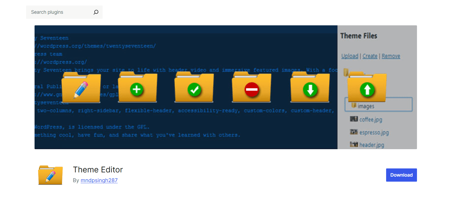 Theme Editor plugin