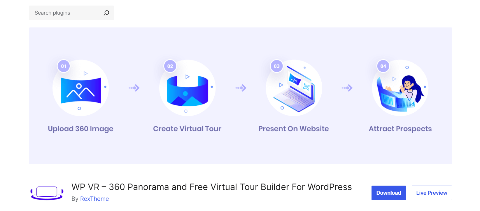 WP VR plugin