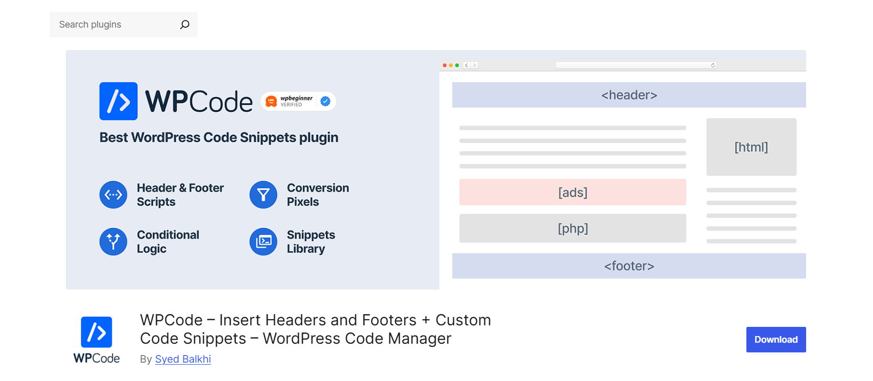 WPCode plugin