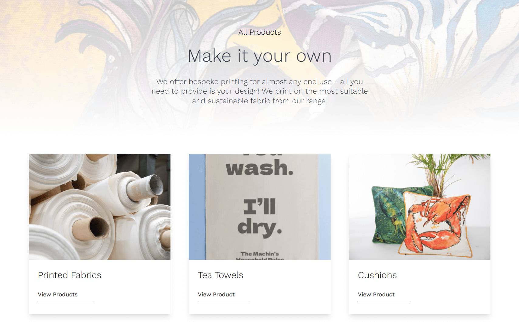 Product page layout