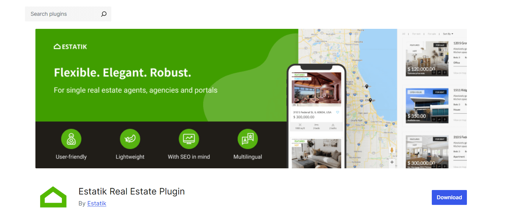 Estatik – Stylish Property Listings