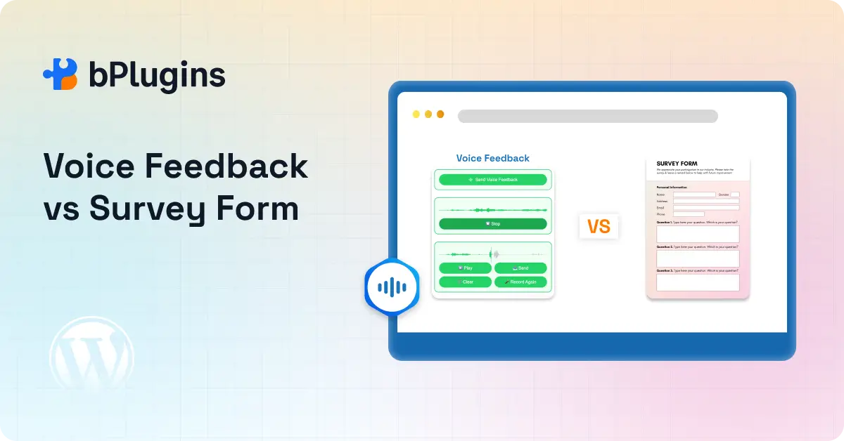 Voice Feedback vs Survey Forms: Side-by-Side Comparison