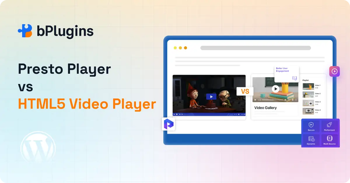 Presto Player vs HTML5 Video Player
