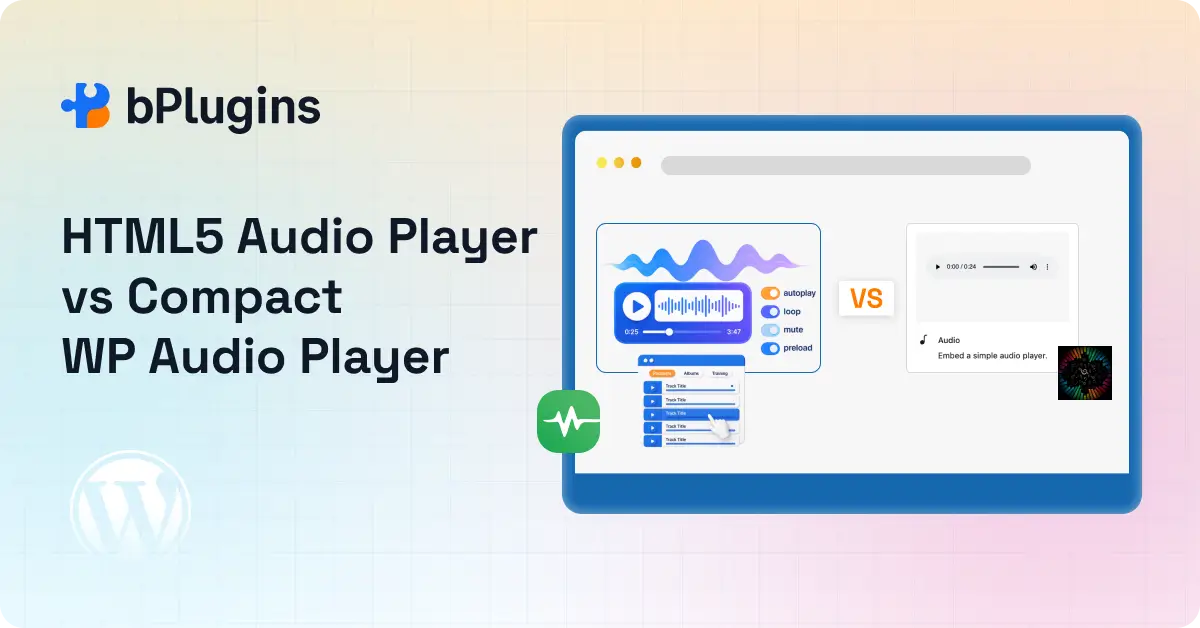 HTML5 Audio Player vs Compact WP Audio Player