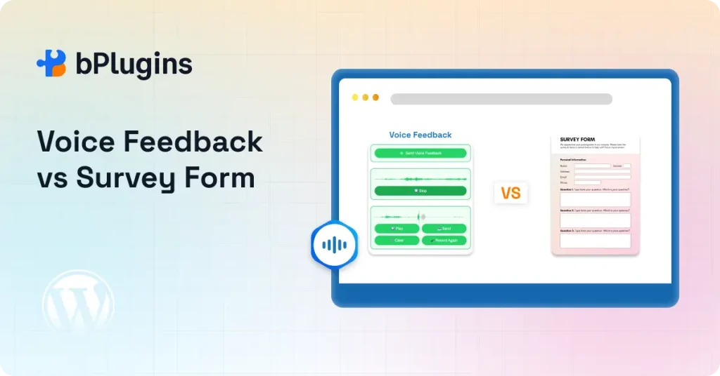 Voice Feedback vs Survey Forms: Which Gets More Responses on WordPress?
