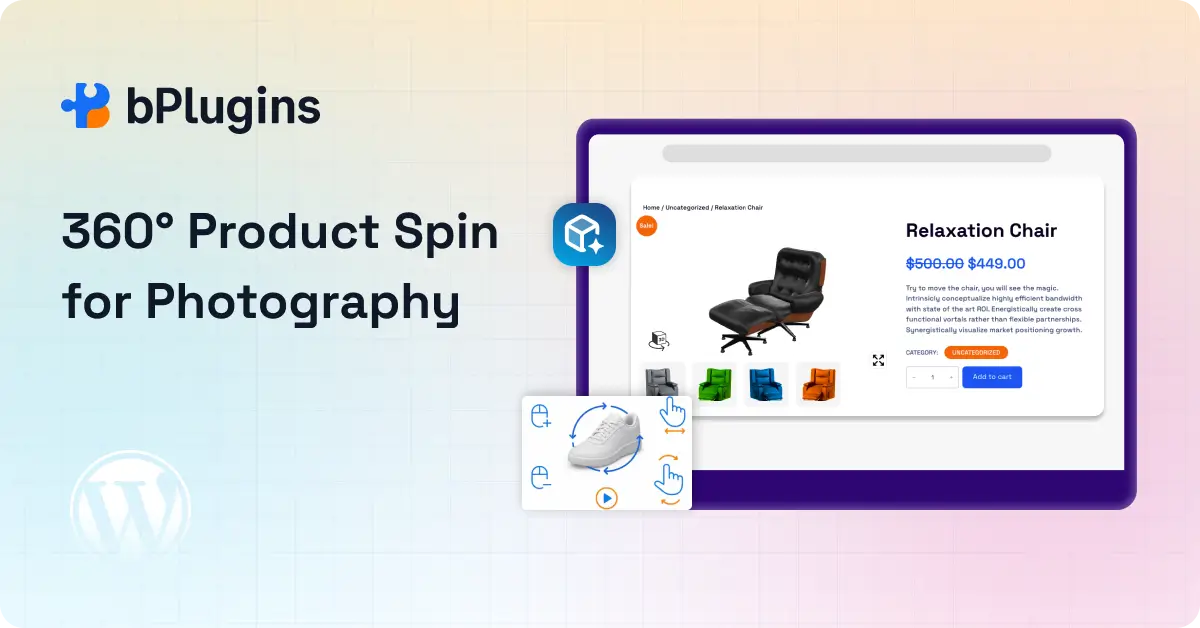 3D spin view product photography